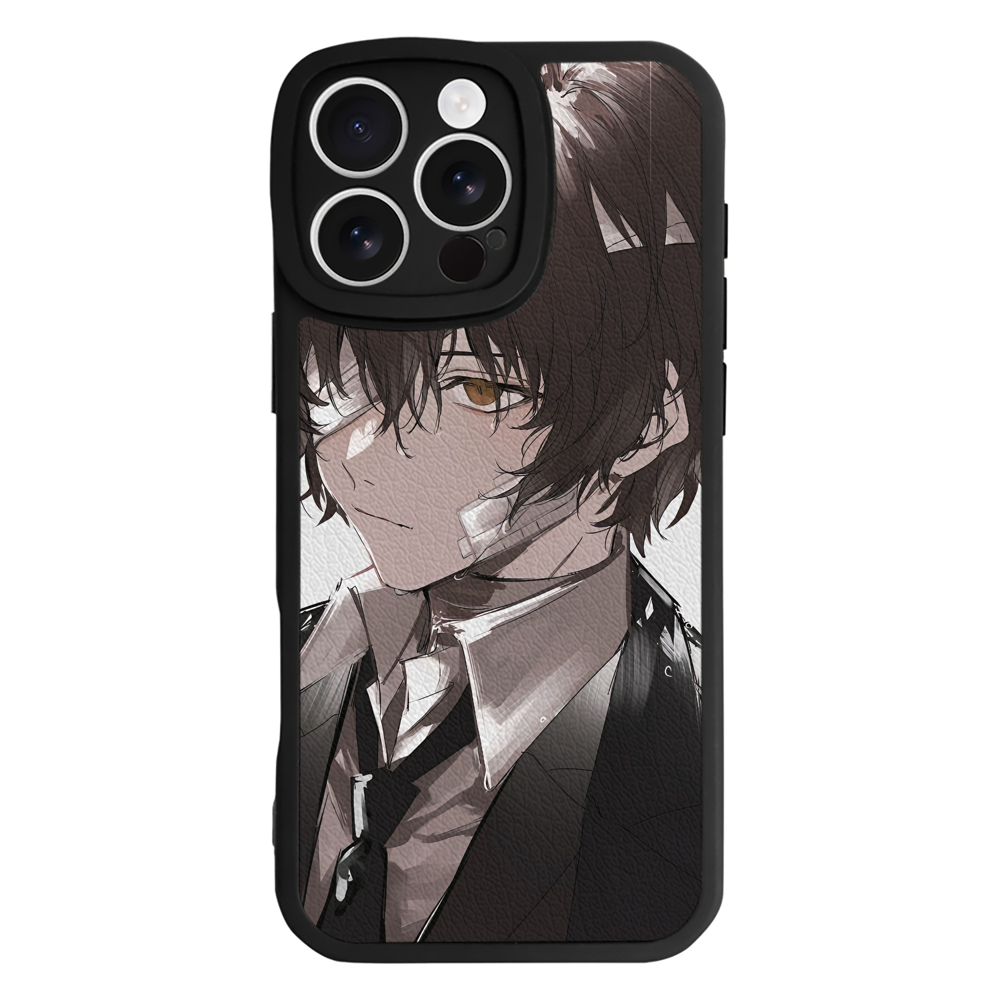 （画像用） 文豪ストレイドッグス Bungo Stray Dogs 【iPhone 16シリーズ対応】シリコンスマホケース（レザー調） 材質：シリコン